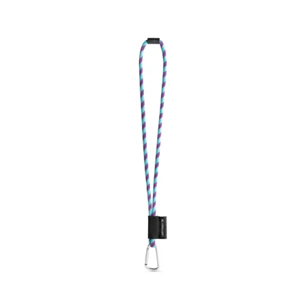 75089. SET Lanyard TUBE Long (Ø 7 mm) with D-shape carabiner 55 mm and safety lock Ø 7 mm (NPS-75089-372)