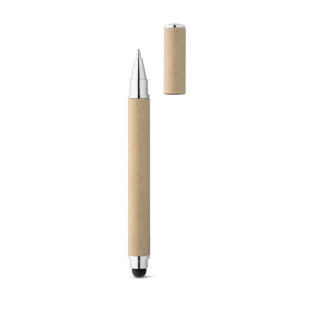 PAPYRUS. Ball pen in paper kraft and ABS with touch tip (NPS-91621-160)