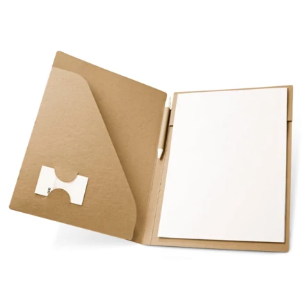 POE. Teczka na dokumenty formatu A4 wykonana w 100% z papieru pochodzącego z recyklingu (450 g/m²) (NPS-92046-160)