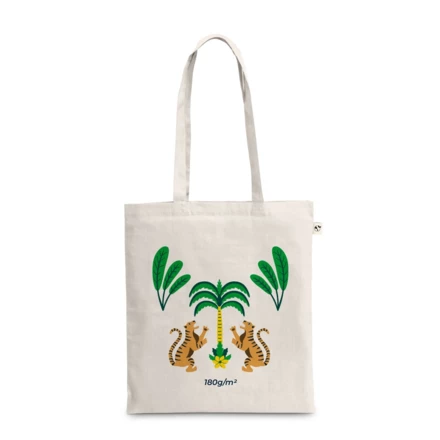 BEJA. Torba z bawełny pochodzącej w 100% z recyklingu (180 g/m²) (NPS-92370-150)