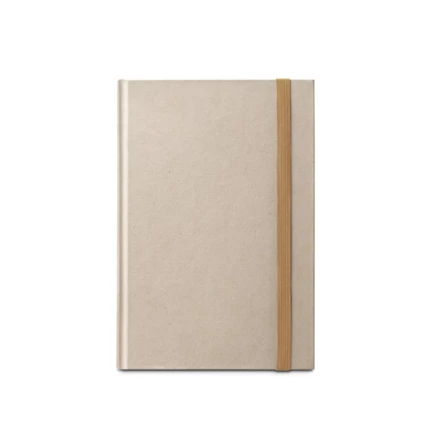 DICKINSON. Notatnik A5 w twardej oprawie wykonany z papieru z trzciny cukrowej (80% trzciny cukrowej) z kartkami w linie (NPS-93286-160)