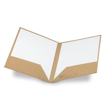 PUZO. Teczka na dokumenty A4 wykonana z 100% z papieru z recyklingu (400 g/m²) (NPS-93463-160)