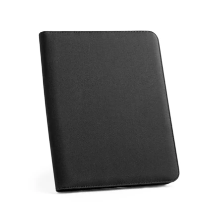 EMERGE FOLDER. Teczka A4 poliestru pochodzącego (100% rPET) 300D z zamkiem błyskawicznym (NPS-93579-103)