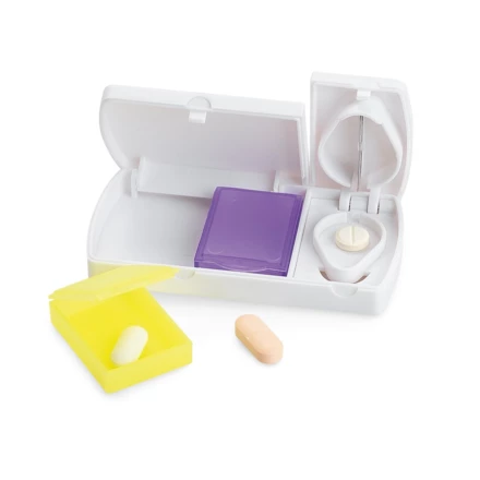 NERO. Pudełko na tabletki z 2 przegródkami (NPS-94307-106)