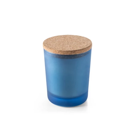 DUVAL. Świeca zapachowa w szklanym pojemniku z cork pokrywką 180 g (NPS-95075-104)