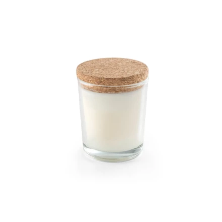 ZEN 80. Aromatyczna świeca w szklanym kubku z korkową pokrywką 80 g (NPS-95077-110)