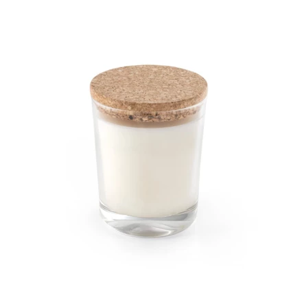 ZEN 180. Aromatyczna świeca w szklanym kubku z korkową pokrywką 180 g (NPS-95078-110)