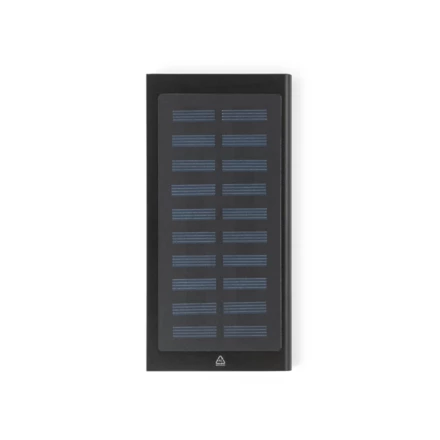 CLERK. Power bank 8 000 mAh z panelem słonecznym z aluminium pochodzącego w 100% z recyklingu (NPS-97137-103)
