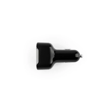 DIRAC. Adapter do zapalniczki z portem USB-A 18W i USB-C 20W wykonany w ABS z recyklingu (100% rABS) (NPS-97189-103)