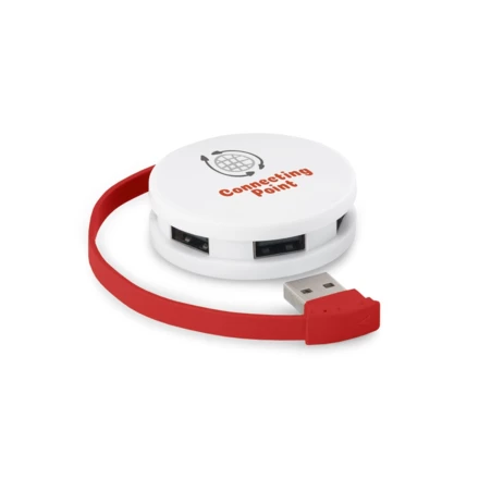 GARDNER. HUB z kablem i 4 portami USB-A z ABS (NPS-97357-103)