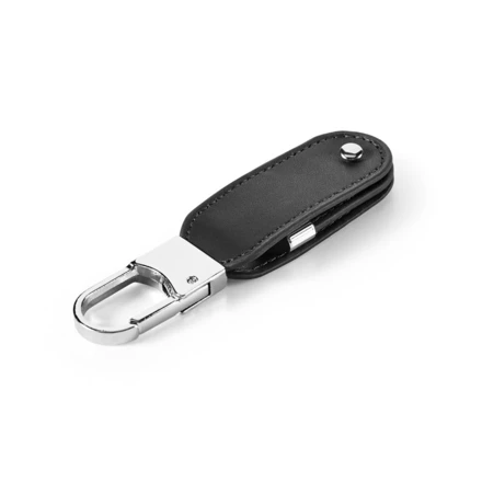 BRAGG 8GB. Pamięć USB o pojemności 8 GB z PU i karabińczykiem (NPS-97438-103)
