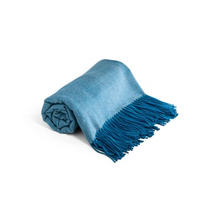 SMOOTH. 100% akrylowy koc ze wstążką i kartą do personalizacji (270 g/m²) (NPS-99044-104)