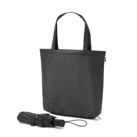 SKYLAR. Parasol 2 w 1 z torbą na zakupy z poliestru z recyklingu w zestawie (NPS-99094-103)
