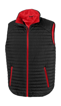 black, red