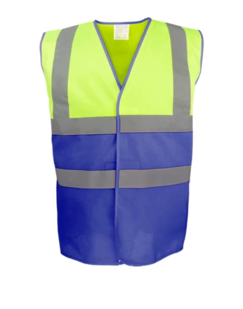 fluo yellow, royal blue