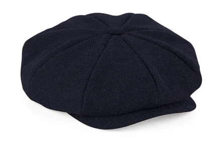 navy herringbone