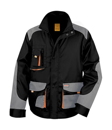black, grey, orange