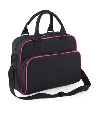 black, fuchsia
