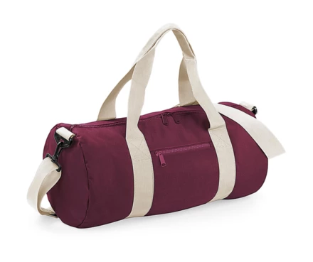 burgundy, off white