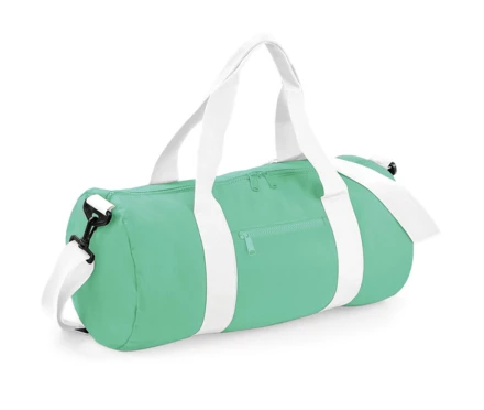 mint green, white