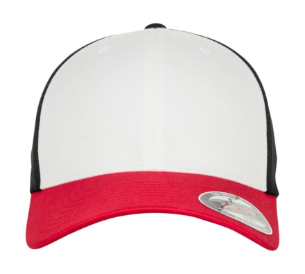 red, white, black