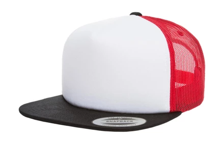 black, white, red