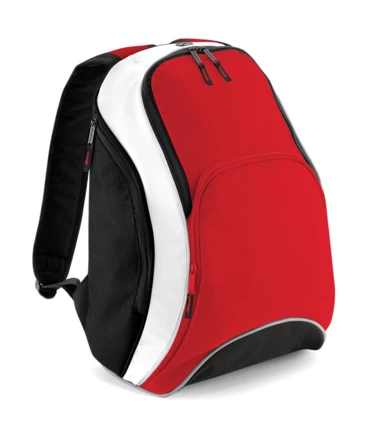 classic red, black, white