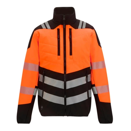 black, orange