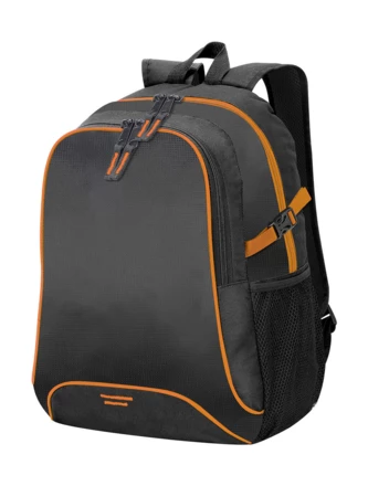 black, orange