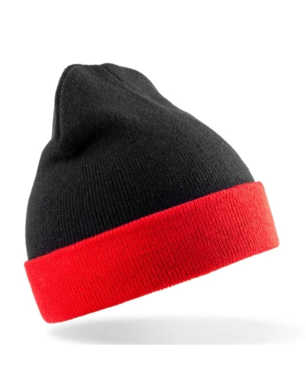 black, red