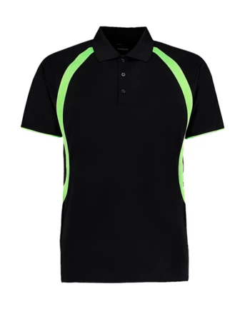 black, fluorescent lime
