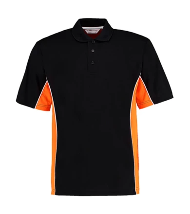 black, orange, white