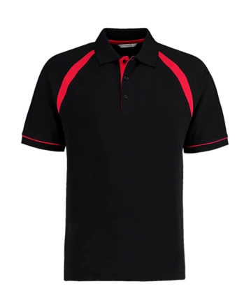 black, bright red