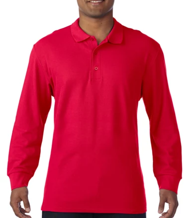 Męskie polo Premium Double Piqué LS (NFR-505094008)