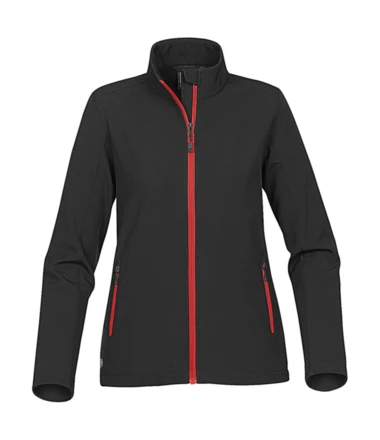 black, bright red