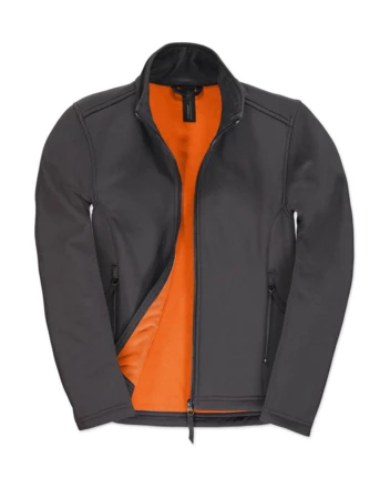 dark grey, neon orange