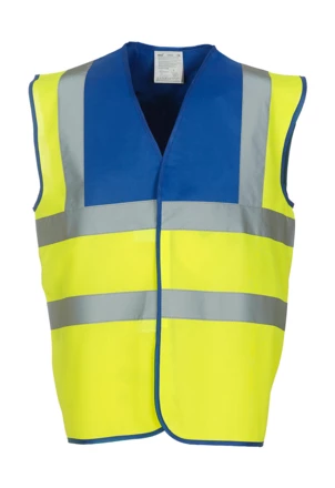 fluo yellow, royal blue