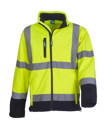 fluo yellow, navy