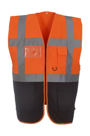 fluo orange, navy