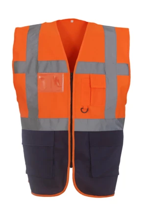 fluo orange, black