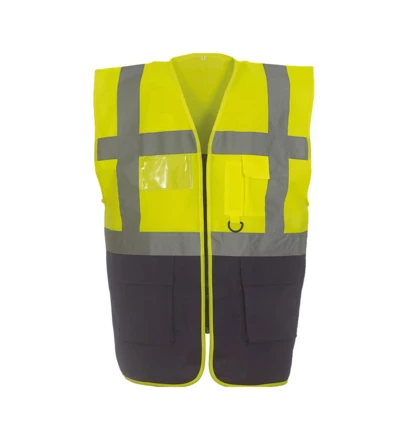 fluo yellow, navy