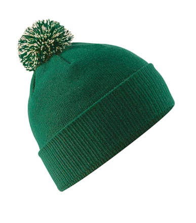 bottle green, off white
