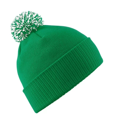 kelly green, white
