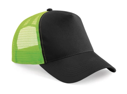 black, lime green