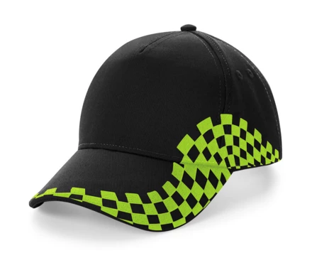 black, lime green