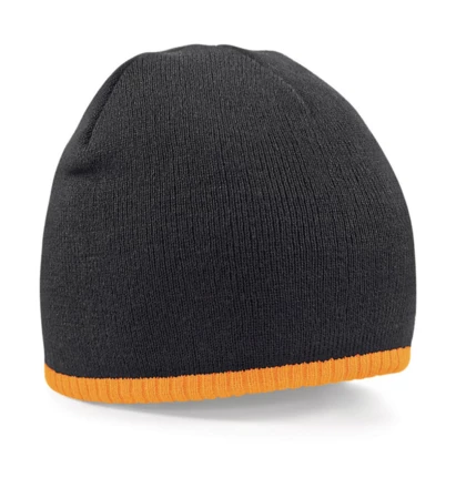 black, fluorescent orange