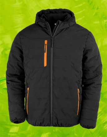 black, orange