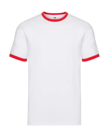 white, red