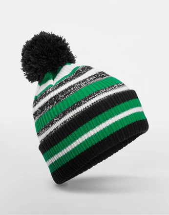 black, kelly green, white