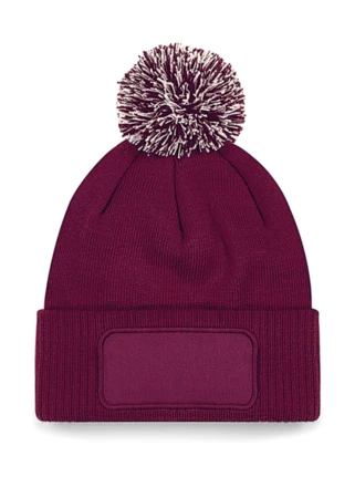 burgundy, off white